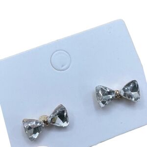 Bow Stud Earrings - Blingy Bows - Petite Dainty Small Jewelry - NEW